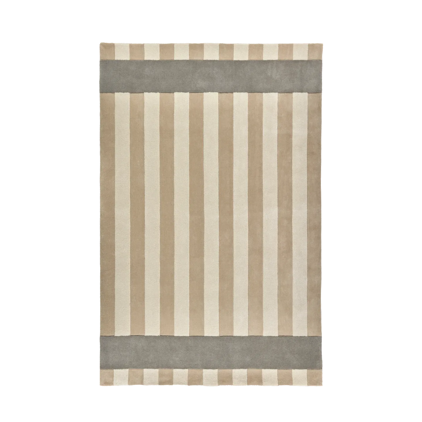 Scandi Living Aisles Wollteppich Beige, 200x300 cm