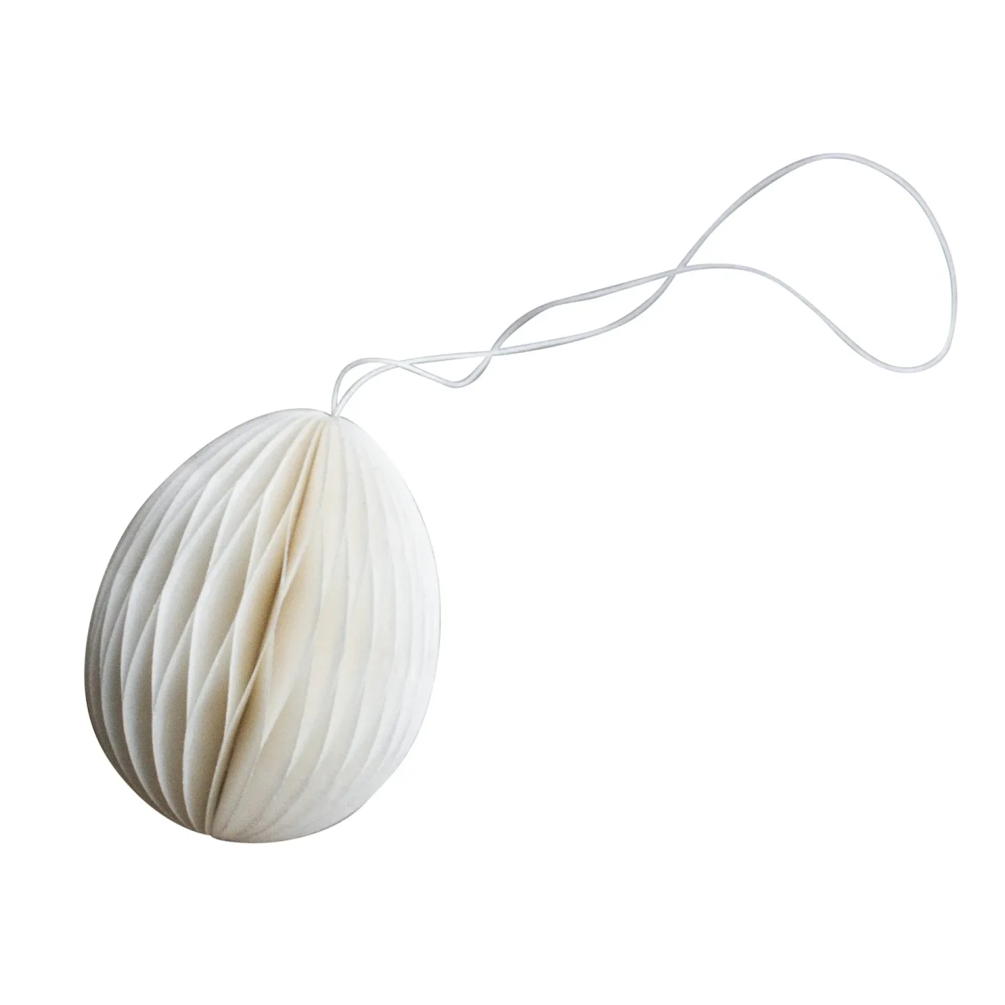 DBKD Ovoid Osteranhänger Papier 7 cm White