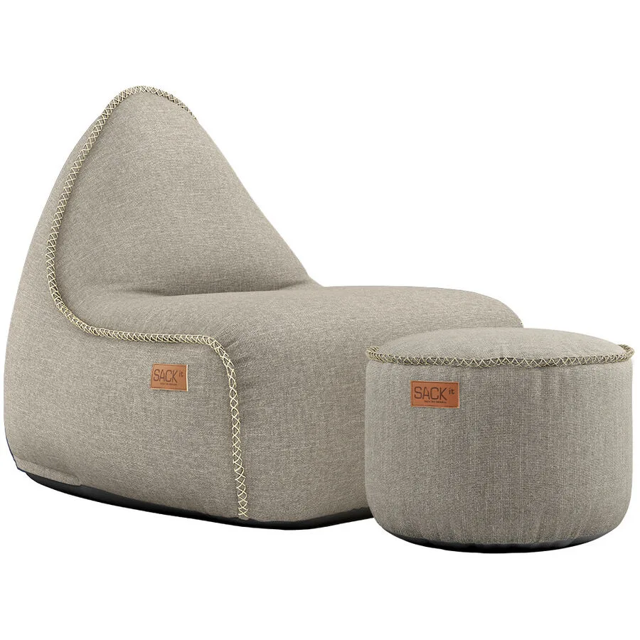 SACKit Sitzsack Cobana sand Bezug: 100% Olefin Fasermischung / Füllung: EPS Kugeln T 96 cm Wasserabweisend