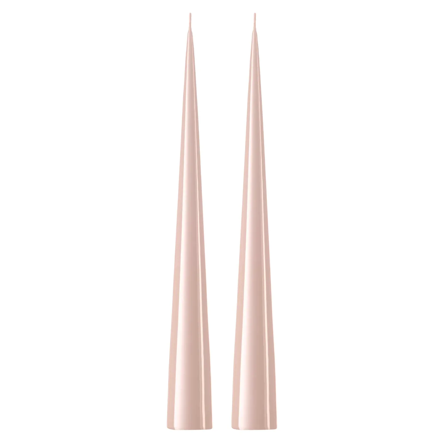 ester & erik ester & erik Kegelkerze 37cm 2er Pack lackiert Rosewater 51-0