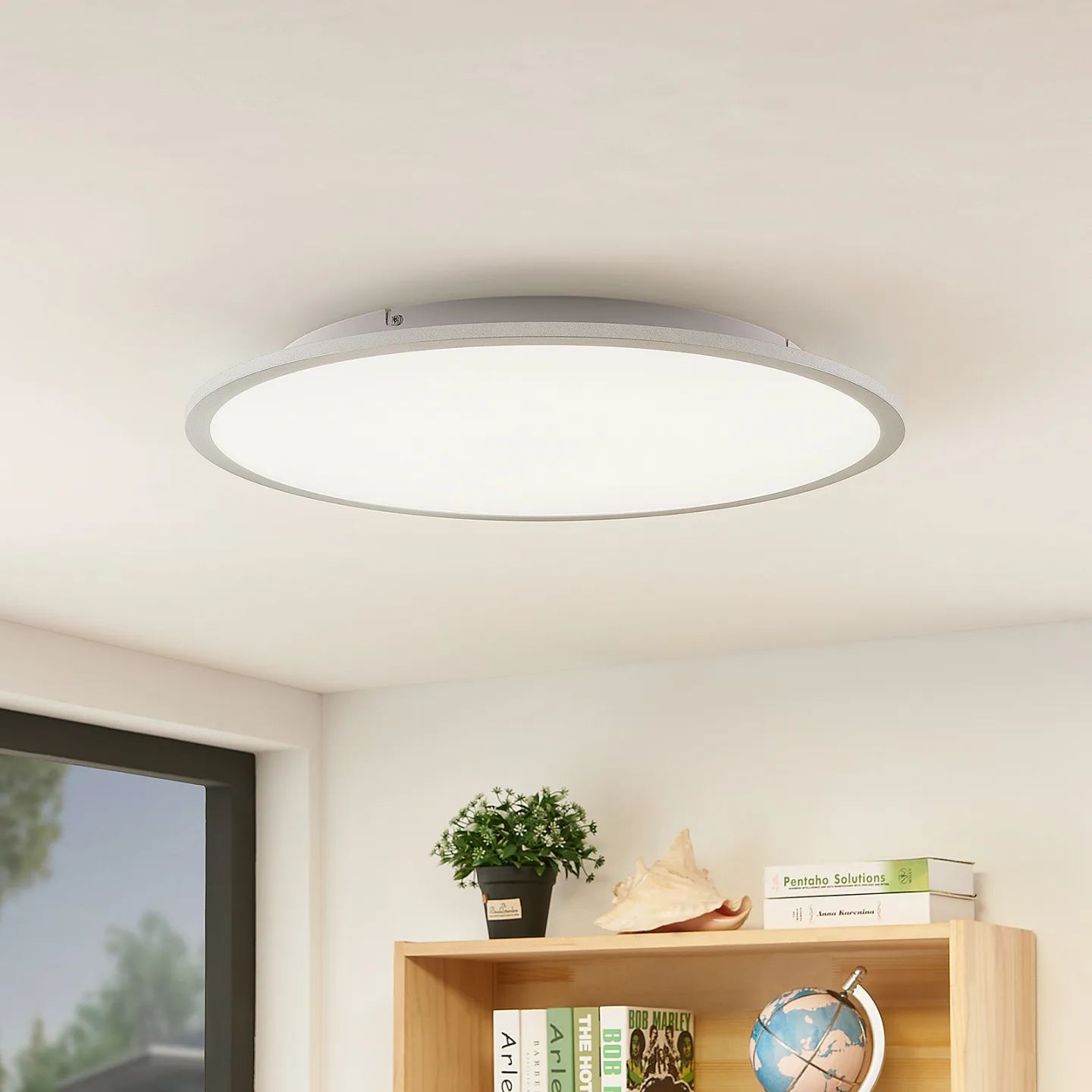 Narima LED Deckenleuchte 4.000K Ø60 White/Silver - Lindby - Küche - Modern - Kunststoff - Rund