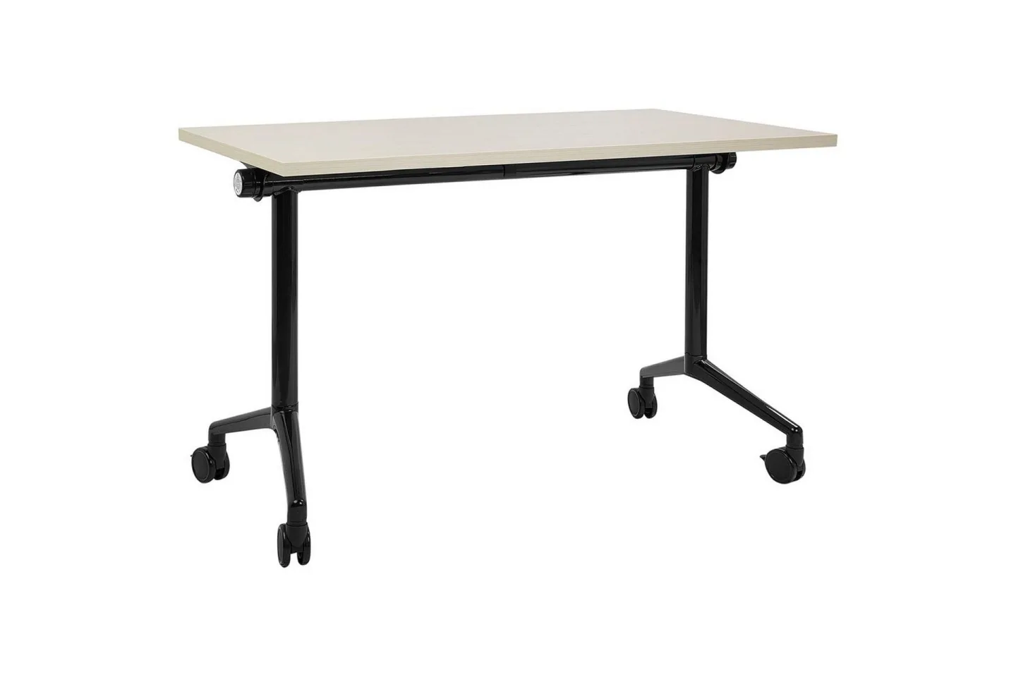 Hopfällbart skrivbord Cavi Ljus trä/svart, 120x60x75 cm - Ljus trä/svart, 120x60x75 cm