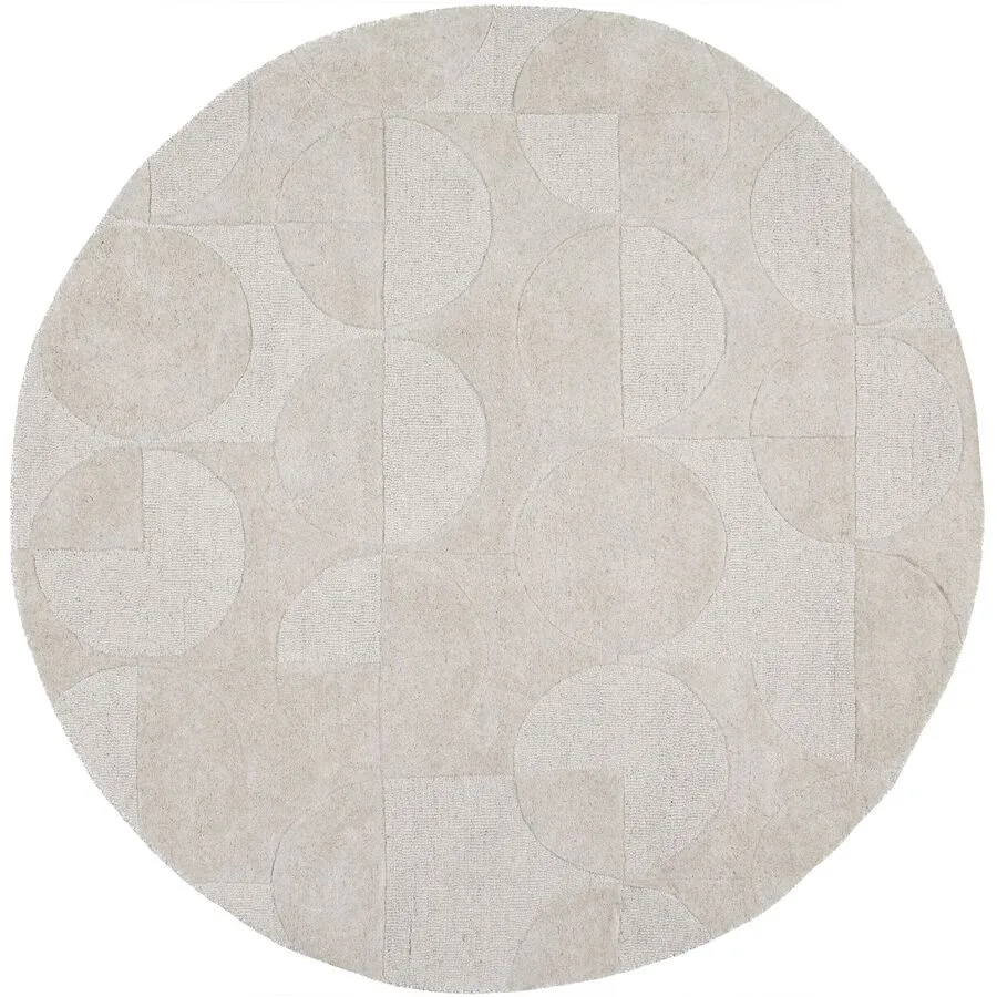 Teppich Gabby Natur 100% Wolle 160 x 160 cm