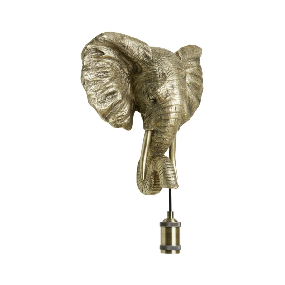 Light & Living - Elephant 36cm - Vägglampa - Guld