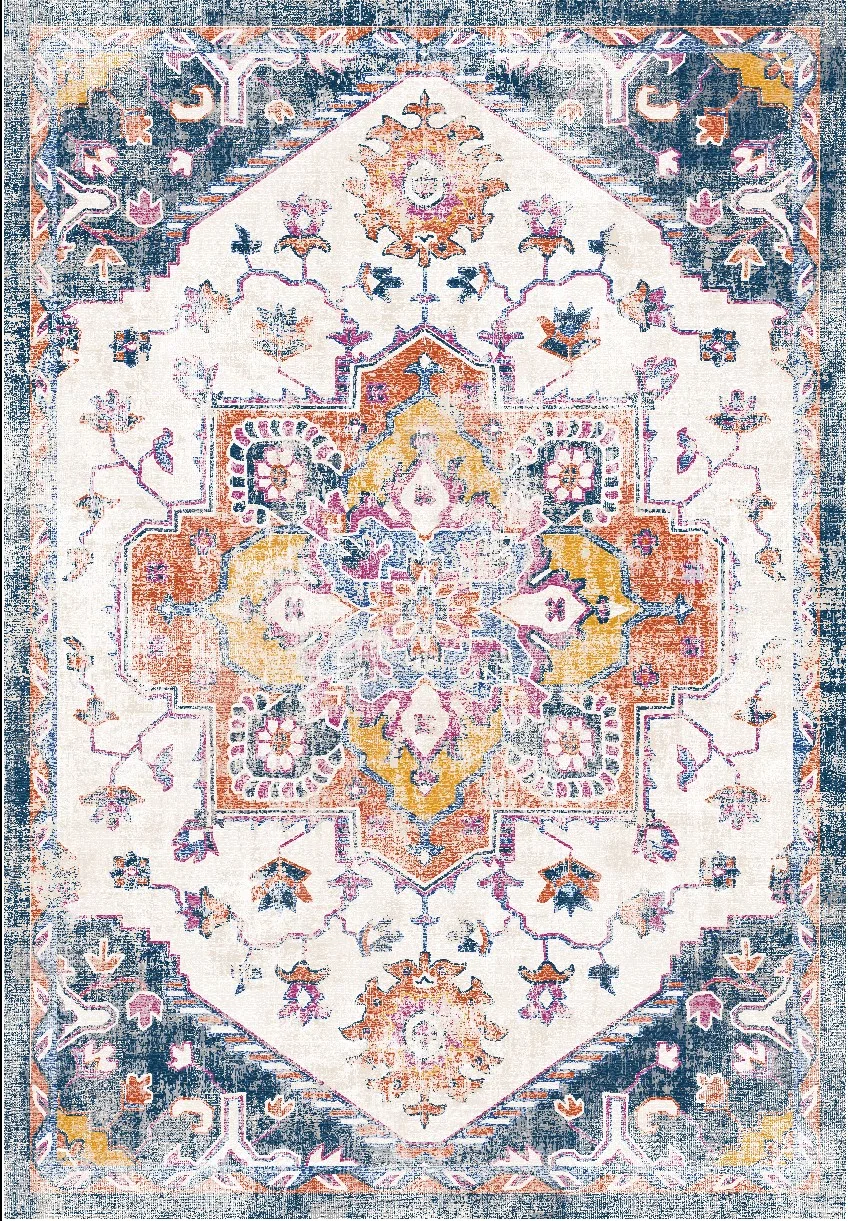 Wilton-teppe - Lamta (multi) (Størrelse: 200 x 280 cm)