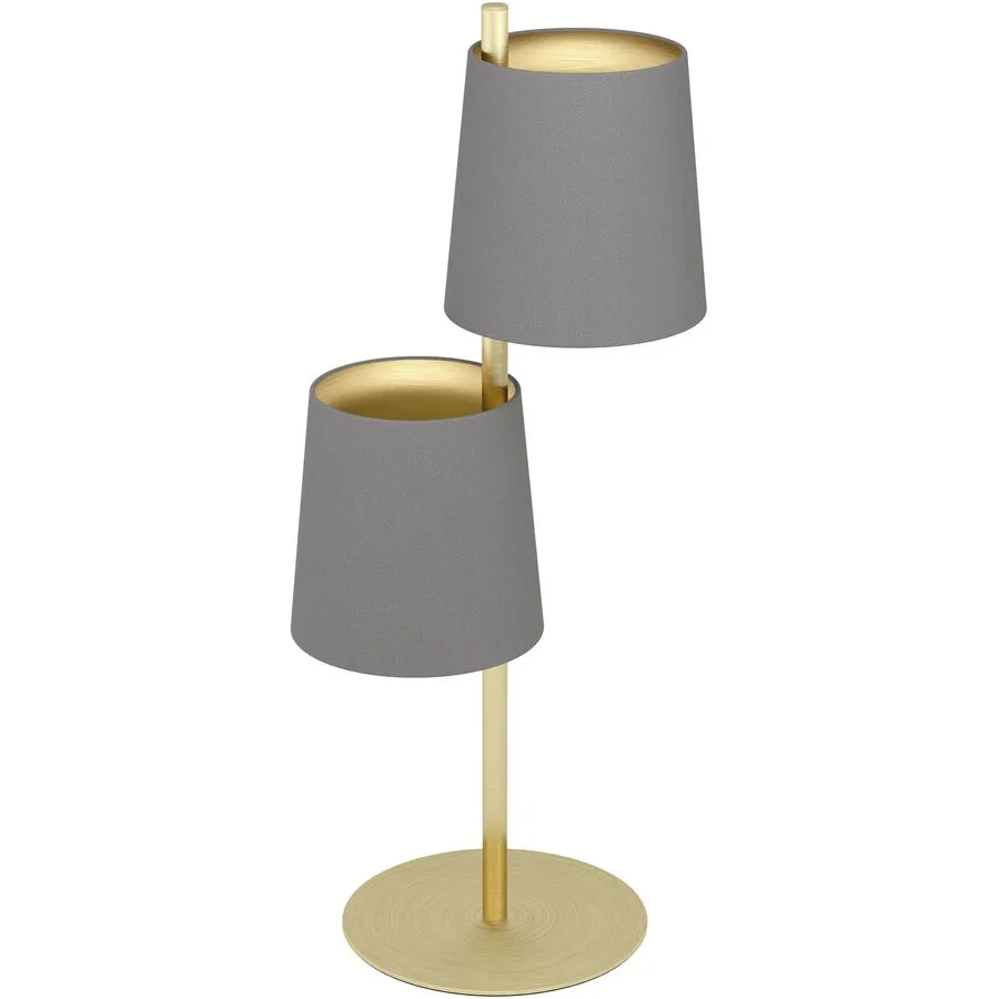 Eglo Tischlampe Almeida 2 Stahl 26 cm 60.5 cm - Farbe: messing