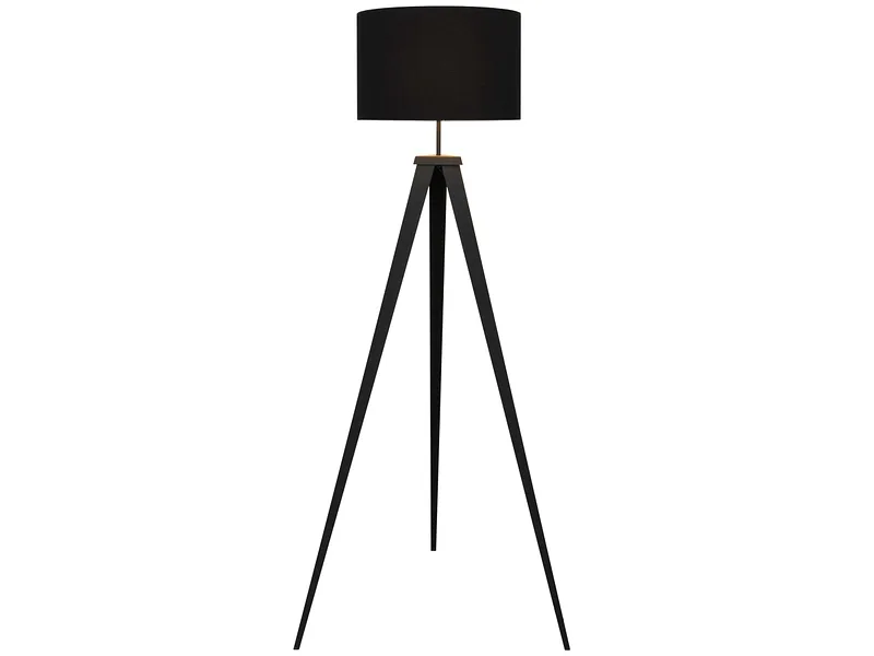 Stehlampe OSKAR 145cm 60W schwarz