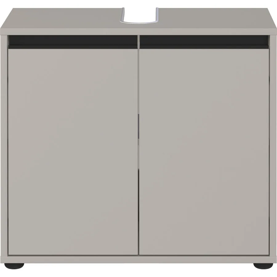 Waschbeckenunterschrank Christine steingrau Holzwerkstoff B 63 T 34 H 55 cm