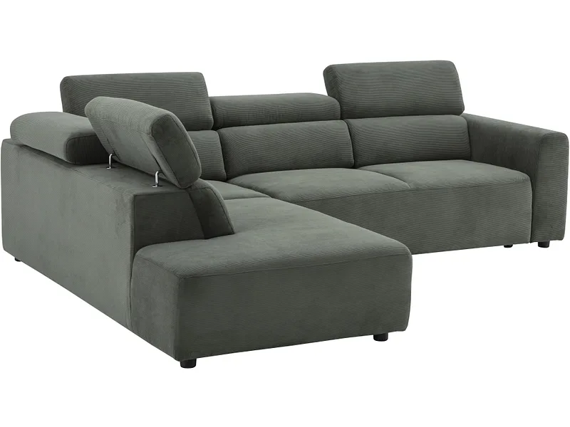 Ecksofa TORONTO Stoff grün