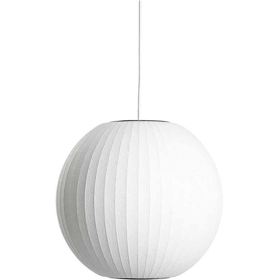 Designer-Pendellampe HAY Nelson Ball E27 D 32 cm - Farbe: offwhite - Material: Polymer