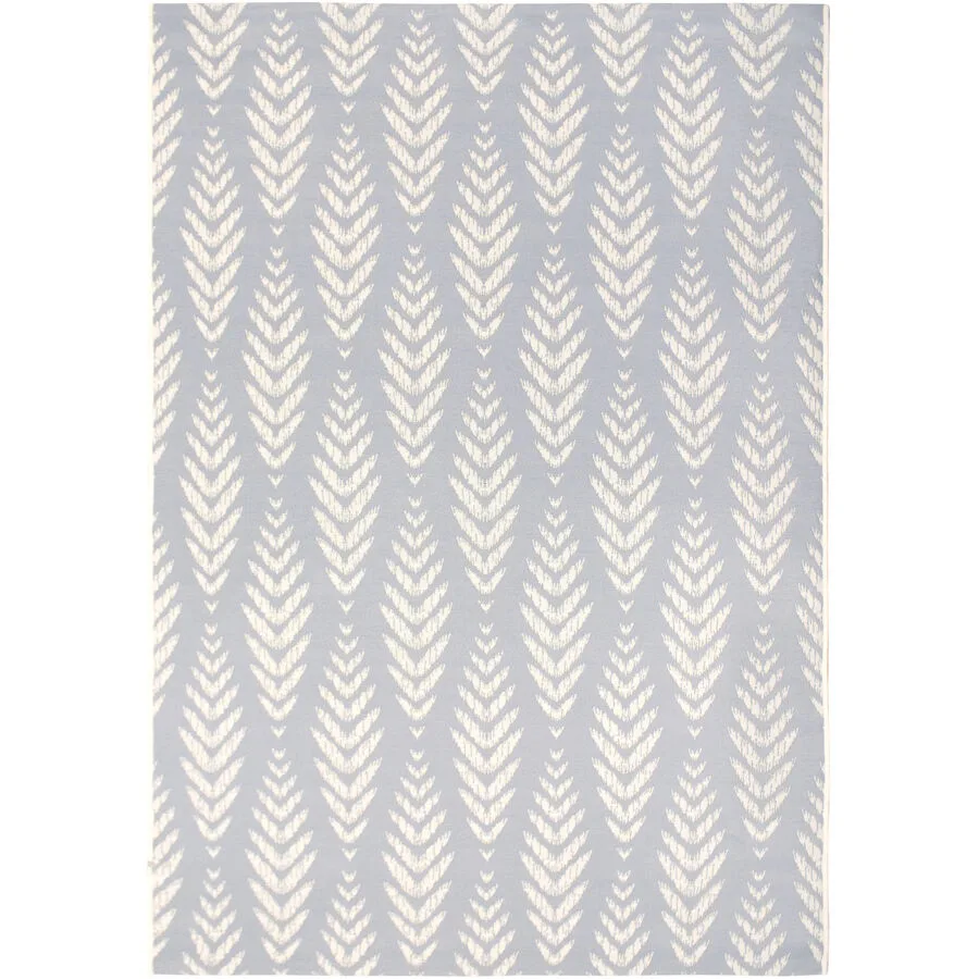 Outdoor-Teppich Amelie grau Fischgrätmuster Polypropylen 160 x 230 cm