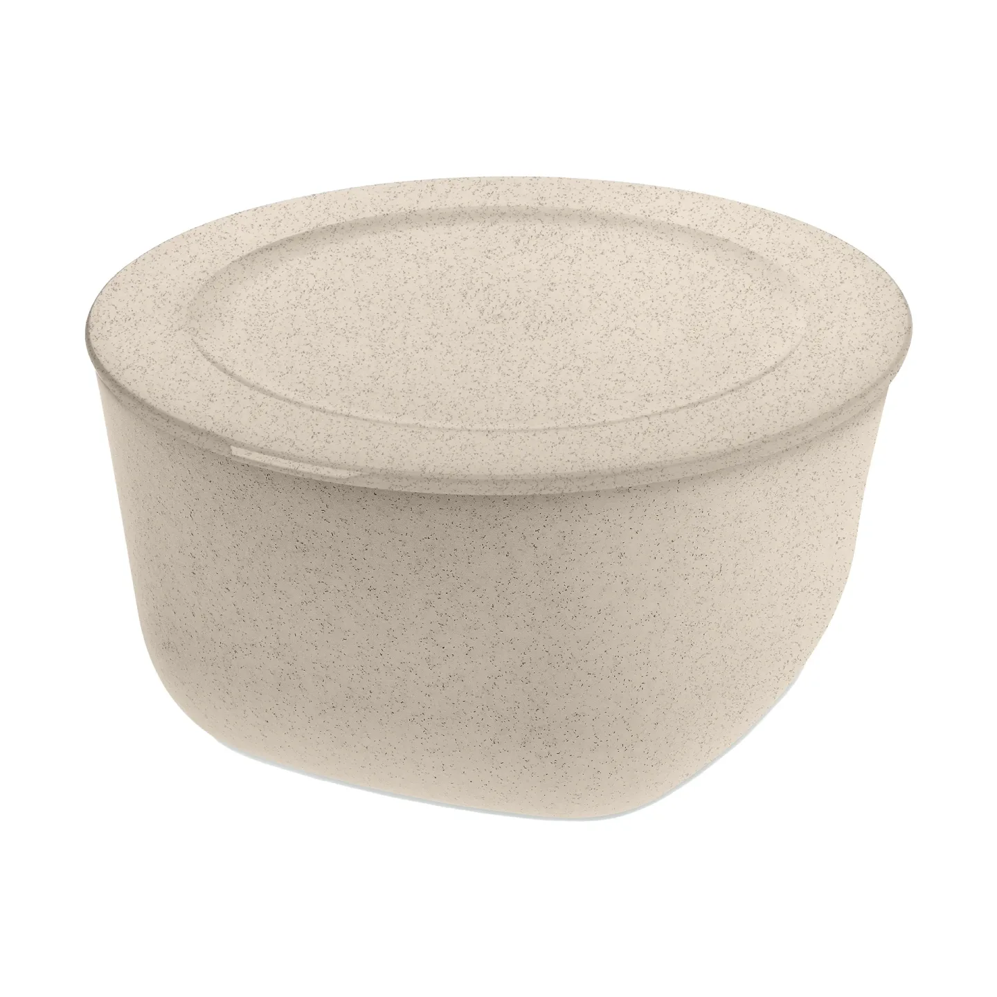 Koziol Connect Schüssel/Schale mit Deckel 4 L biozirkulärer Thermoplast Nature desert sand