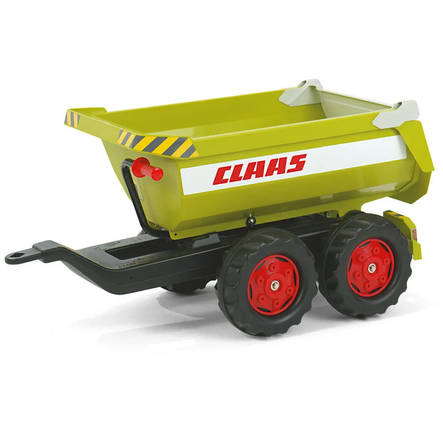 RollyHalfpipe Trailer Claas Rolly Toys Grün Kunststoff - Farbe: Hellgrün/schwarz
