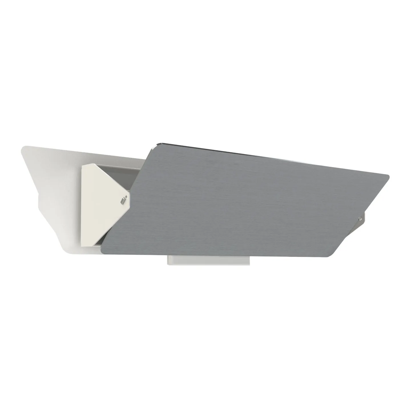 Nemo Lighting - Applique À Volet Pivotant Double vägglampa aluminium - Vägglampor - Charlotte Perriand - Silver - Metall