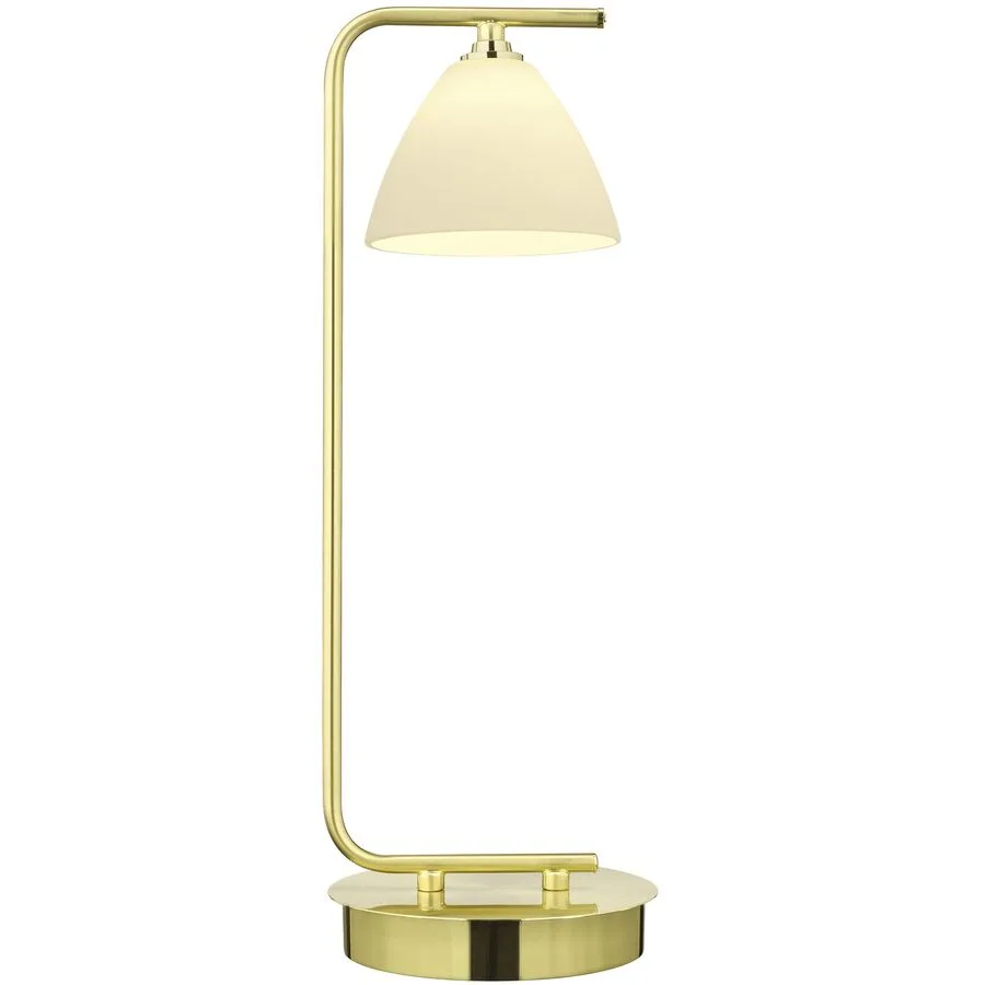 Tischlampe Emmeline Gold Metall 15 cm 45 cm - Farbe: messing - LED - Lichtfarbe: Extra warmweiss - LED Energiesparlampen