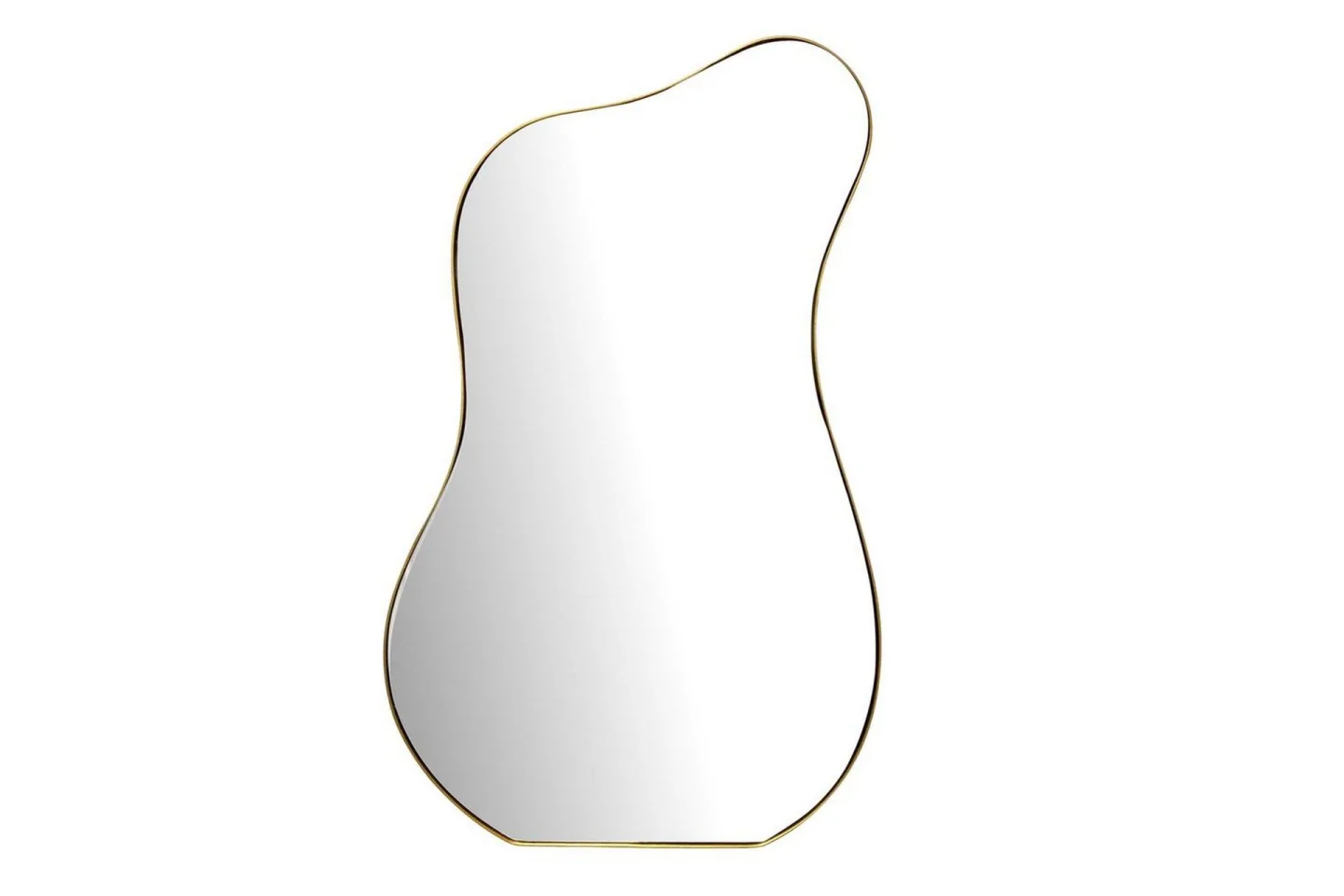 Spegel Wohnling Asymmetrisk metallram oval 100 cm -