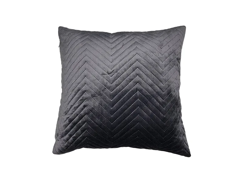Kissen LINZ 45x45cm grau anthrazit unifarben