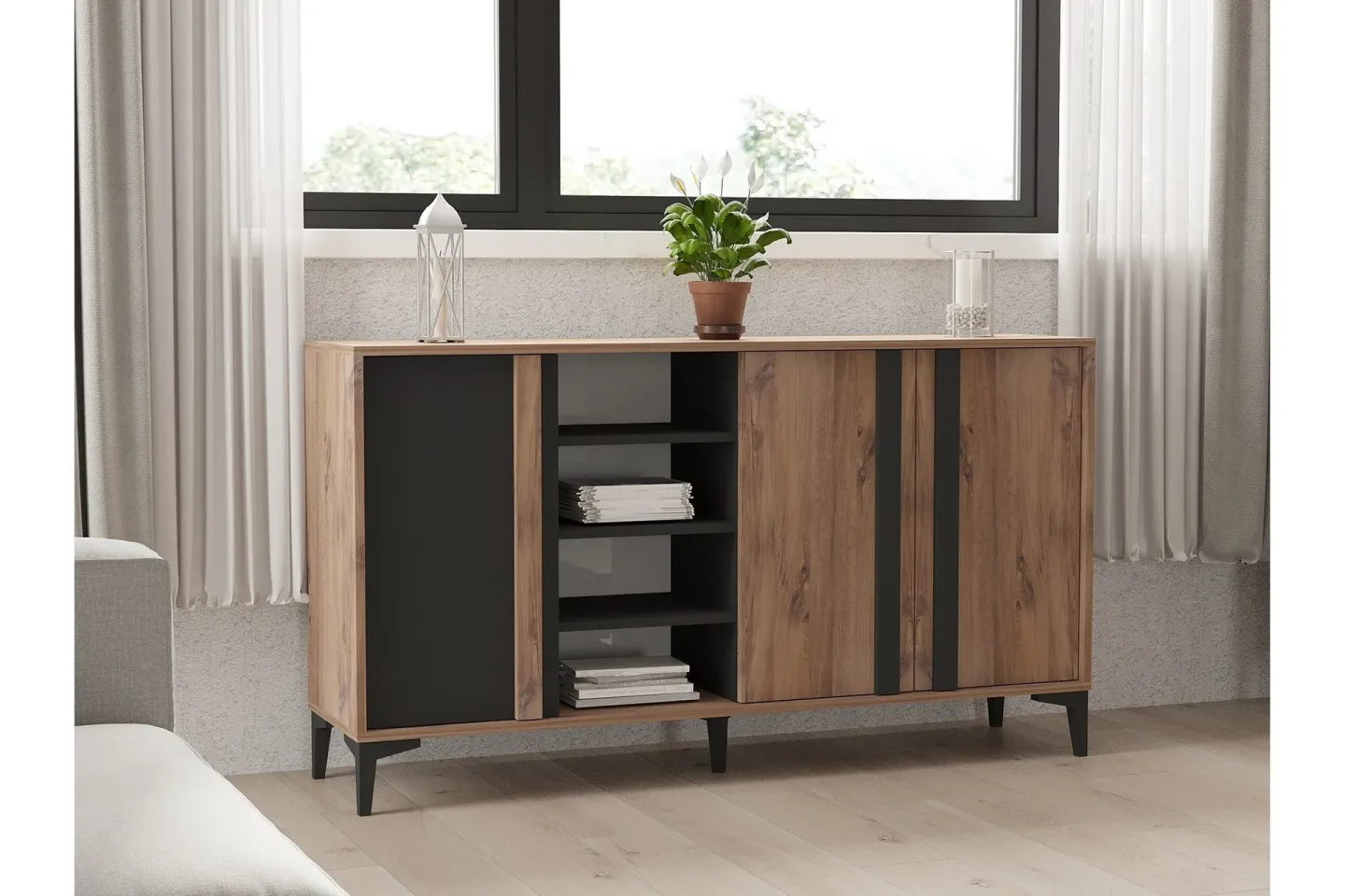 Dora Konsollbord 160 cm - Antracit