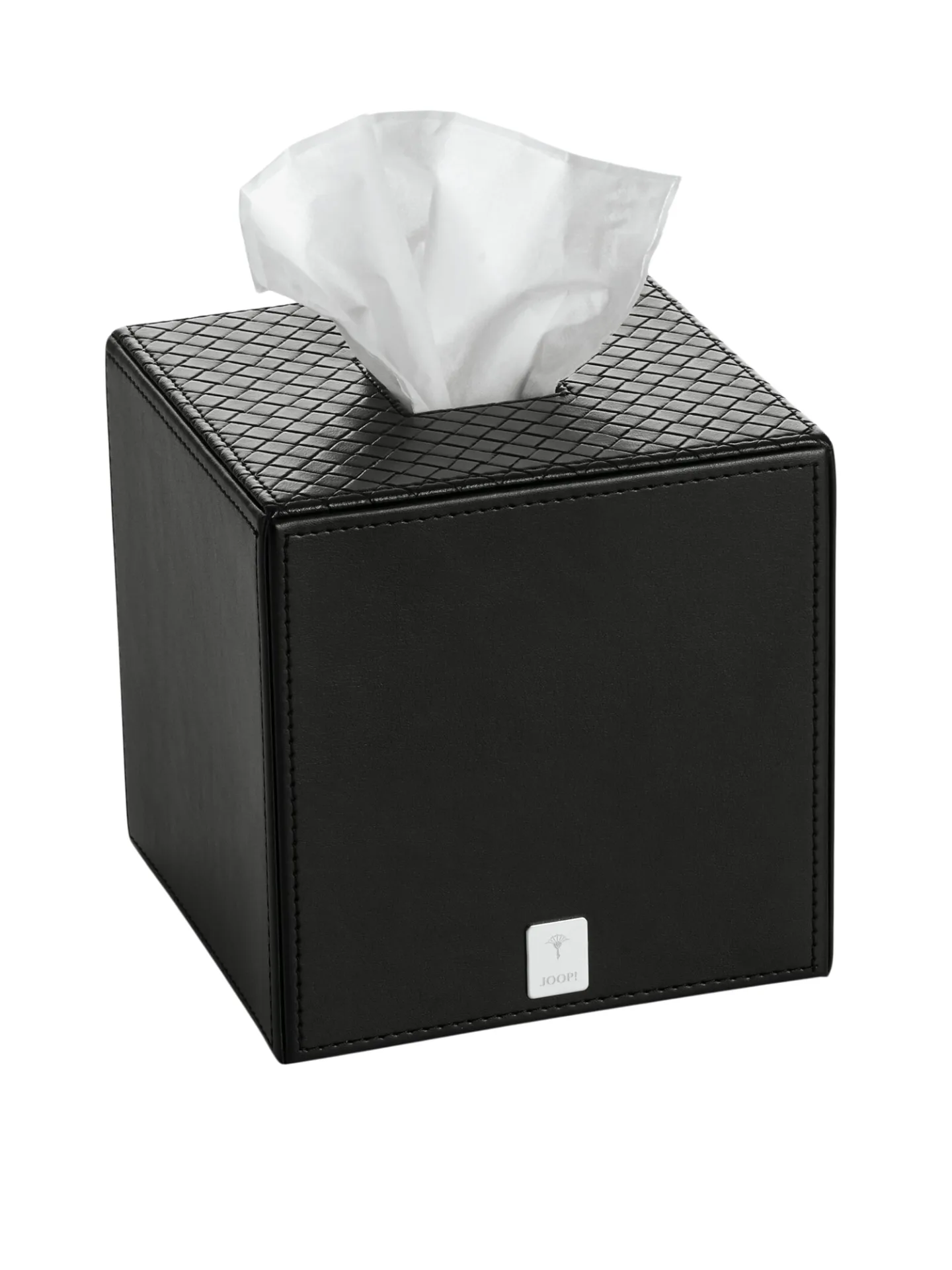 Joop Papiertuchbox schwarz quadratisch Schwarz 13.3x13.3x13.3 Schwarz | Schubiger Möbel