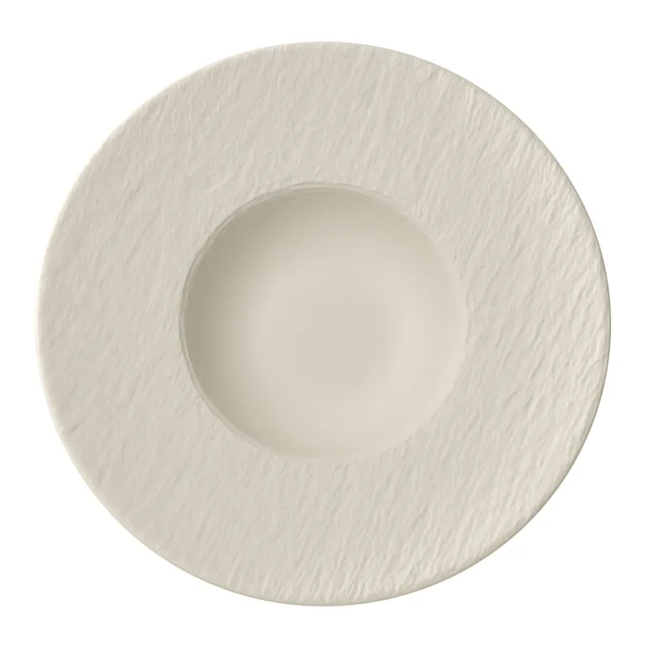 Villeroy & Boch Manufacture Rock djup tallrik Ø28 cm Blanc