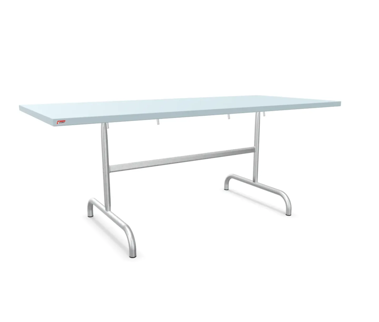 Schaffner Metall-Tisch Säntis Feuerverzinkt Blau | Schubiger Möbel