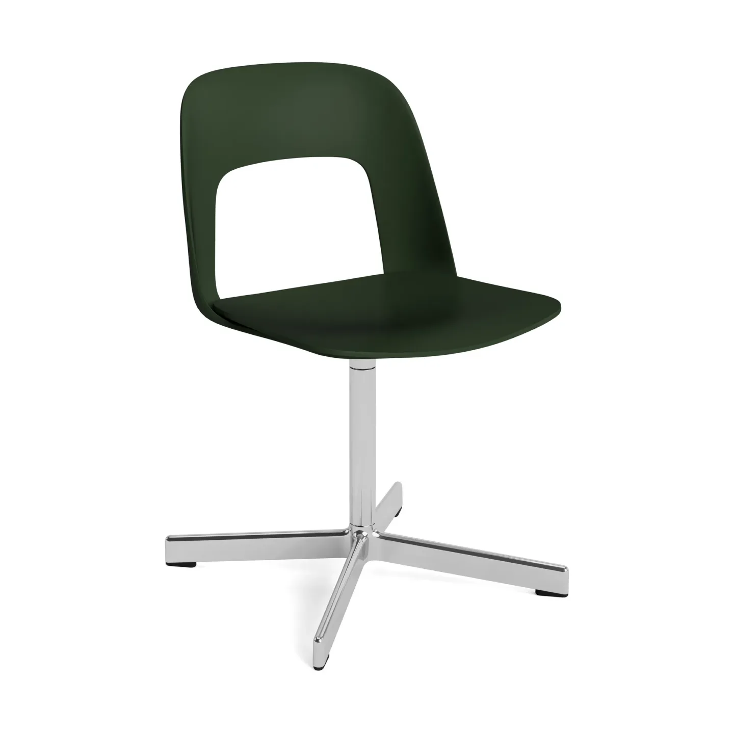 HAY Layout Chair 131 Stuhl Bottle green-polerad aluminium