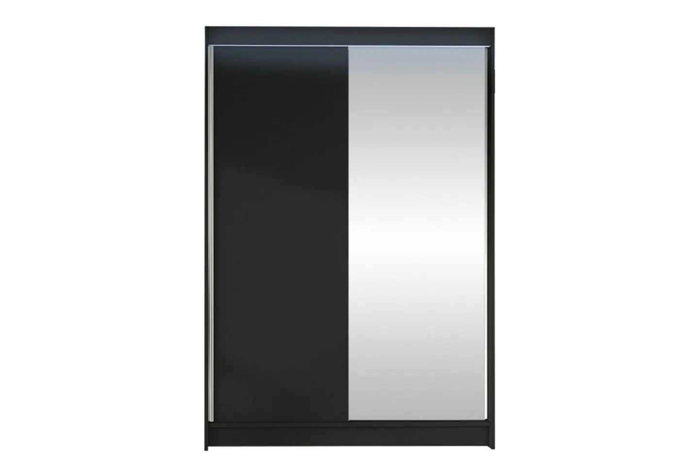 Liverpool Garderob m. Spegel 120x200 cm - Svart