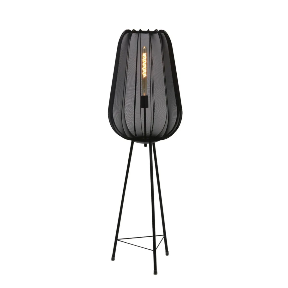 Light & Living - Plumeria - Golvlampa - Svart