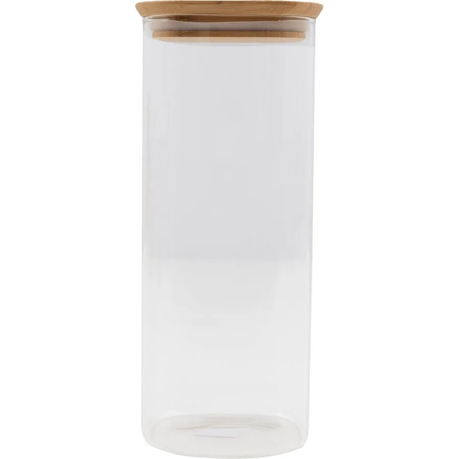 POINT-VIRGULE Vorratsdose Kitchen 1 Stk Glas/Bambus T 10 cm Set - Farbe: Holz/transparent