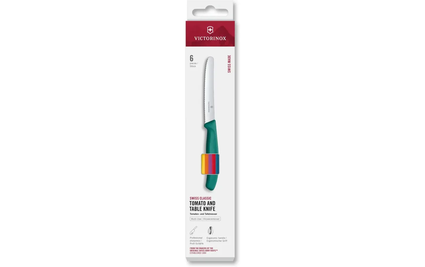 Alltron Messer-Set Swiss Classic, 6-teilig, 11 cm, Assortiert, Box vo | Schubiger Möbel