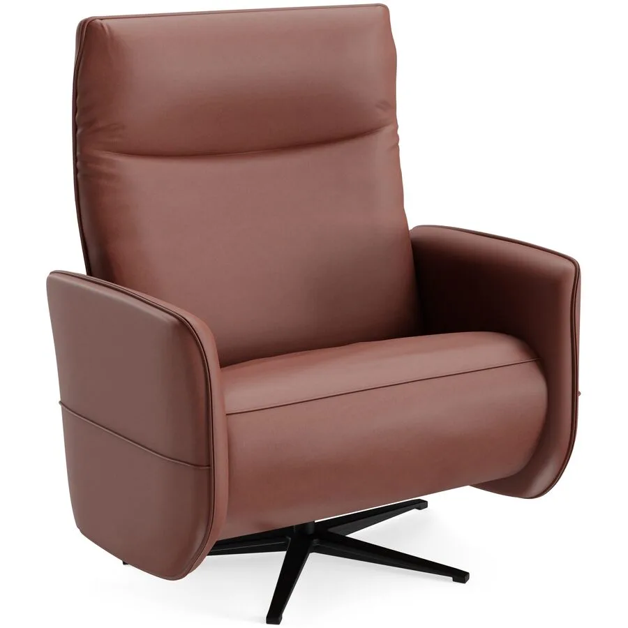 Relaxsessel Lidja fuchsia Leder T 170 B 104 H 112 cm - Möbel Konfigurator: Traummöbel individuell zusammenstellen