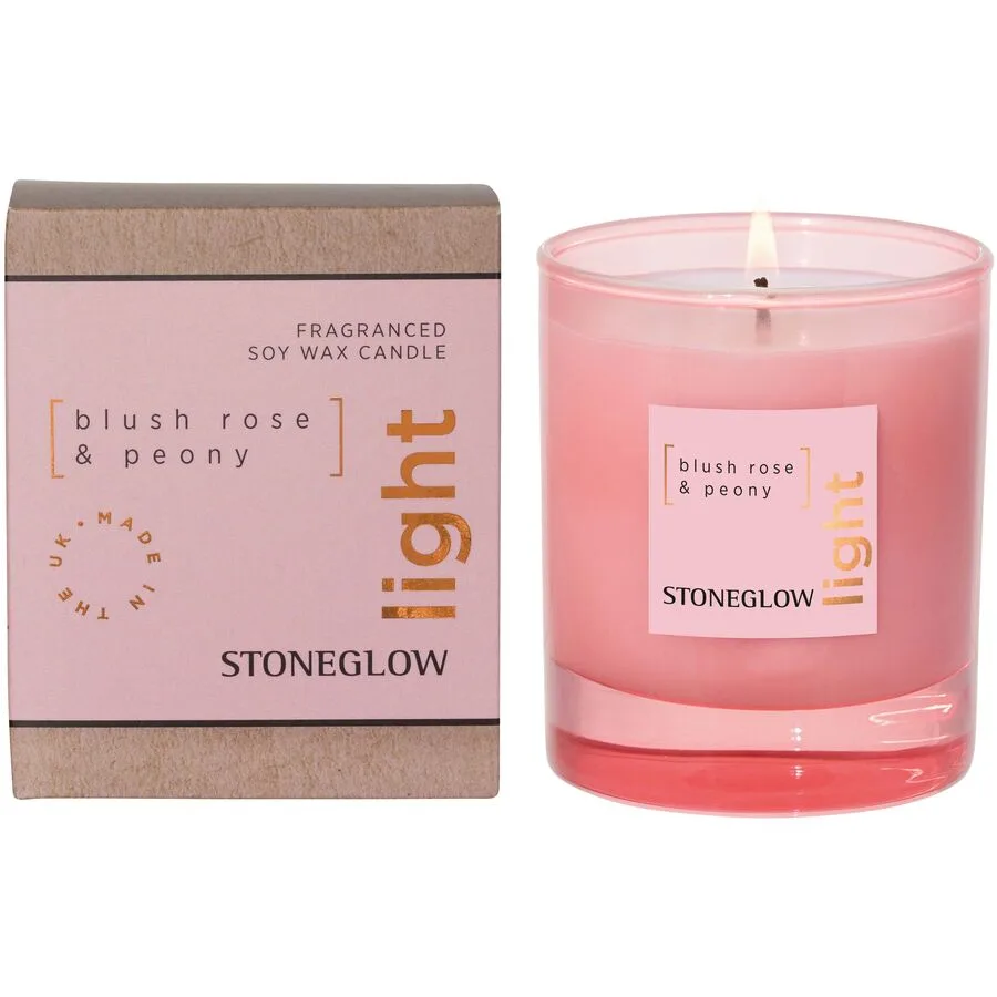 Stoneglow Duftkerze Elements Rosa Wachs/Glas 7.5 cm - Material: Glas/Wachs