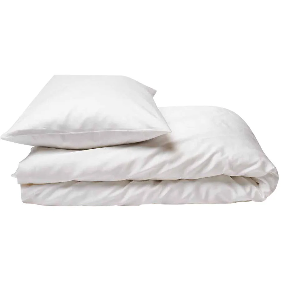 Journey Living Kissenbezug Braga snow Einfarbig Baumwolle B 40 T 60 cm - Material: Bio Baumwolle