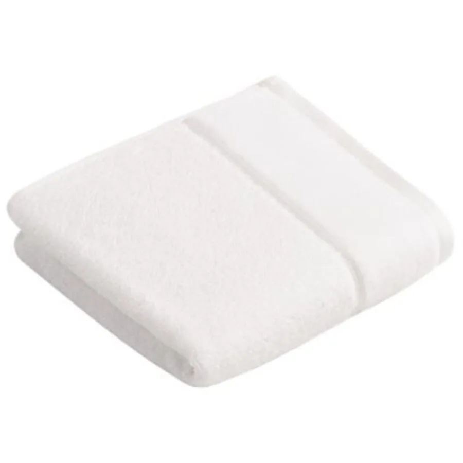 Vossen Gästetuch Pure weiss Baumwolle - Material: 100% Bio-Baumwolle