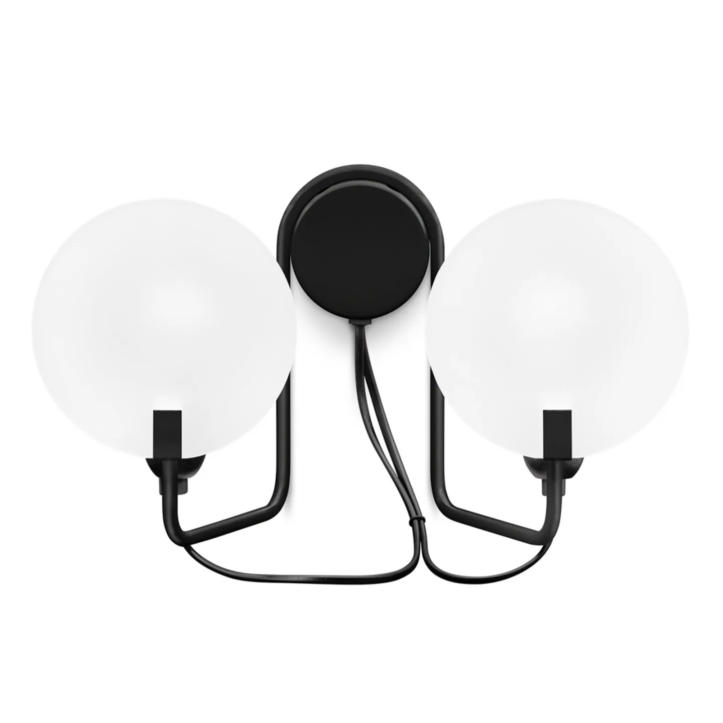 Bugia LED-væglampe, sort, 2 lyskilder - Stilnovo - Stue - Design - Metal - Med flere lyskilder