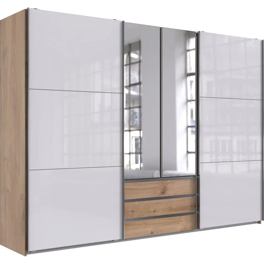 Kleiderschrank Macias Plankeneiche Holzwerkstoff B 300 cm