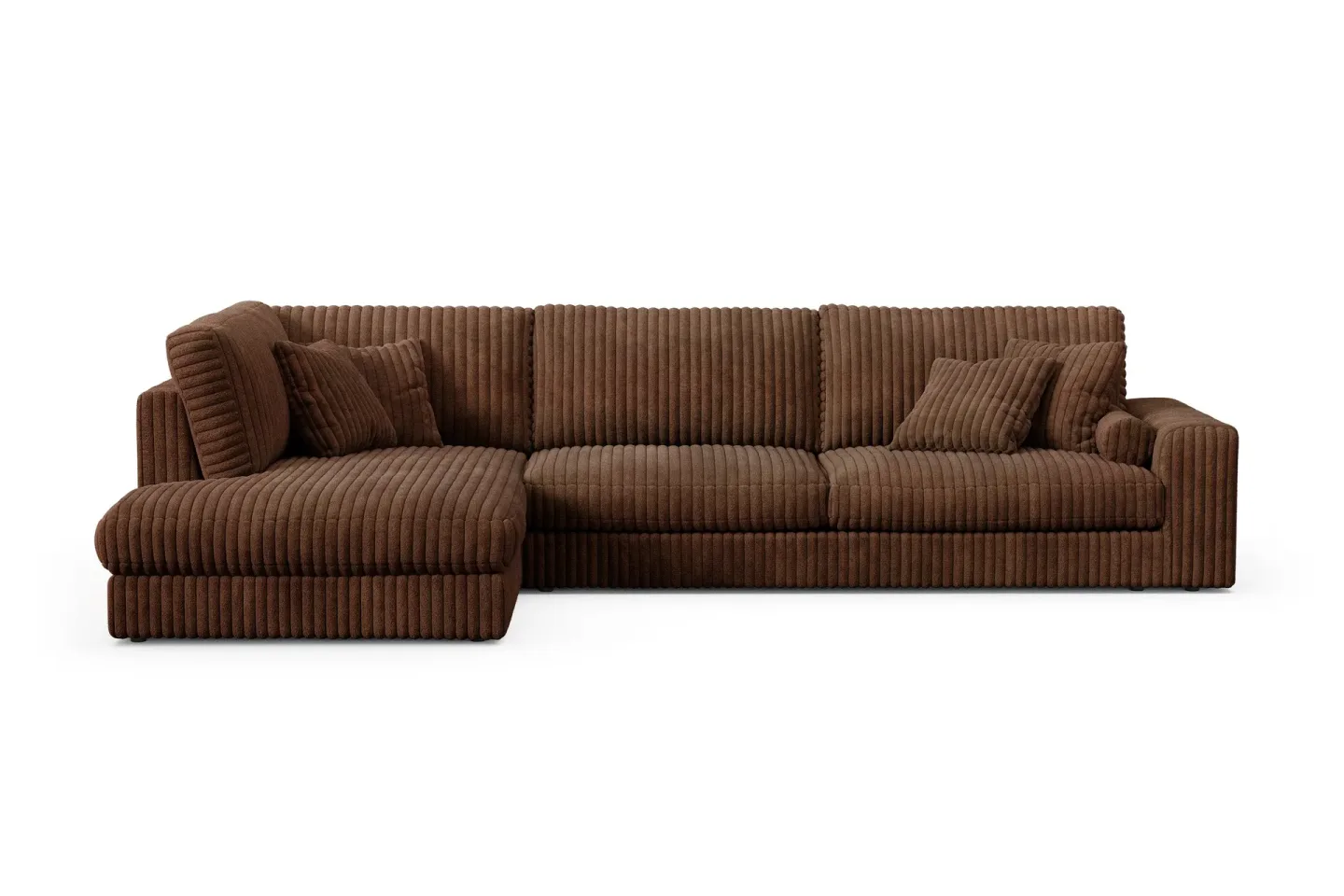 Adelsö by Gynning 5-sits Vänstervänd Djup Soffa med Divan i Manchester - Mörkbrun
