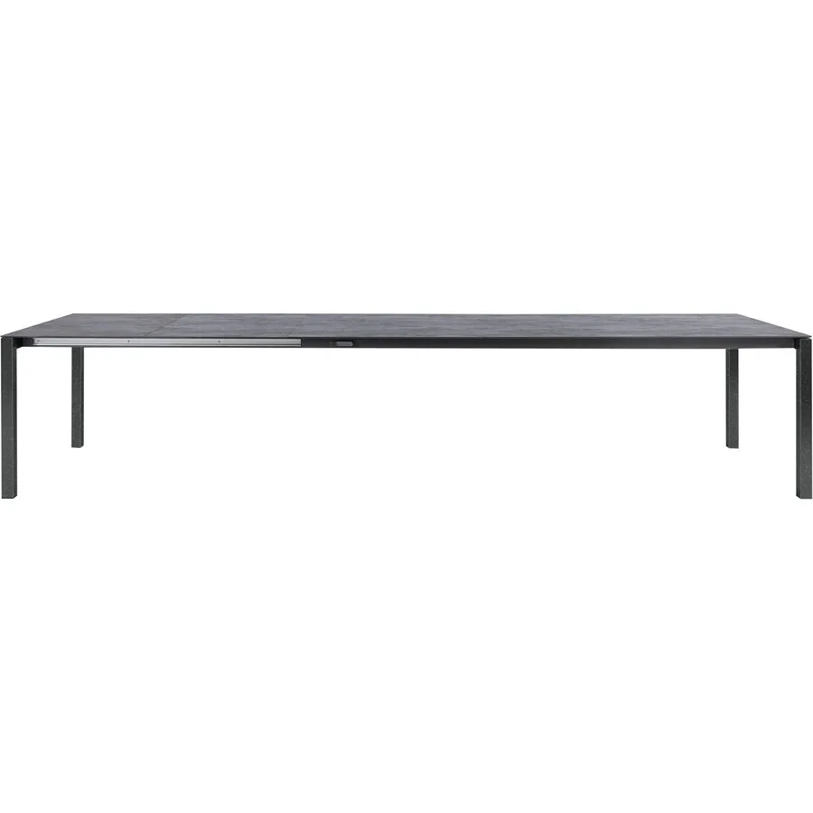 Gartentisch ausziehbar Campo Grande Keramik Dark Night 220x90 cm - Farbe: anthrazit / Dark Night - Material: Keramik/Stahl - Möbel Konfigurator: