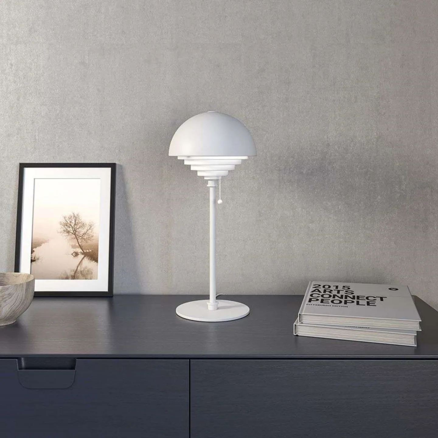 Motown Tischleuchte Black - Herstal - Wohnzimmer - Metall