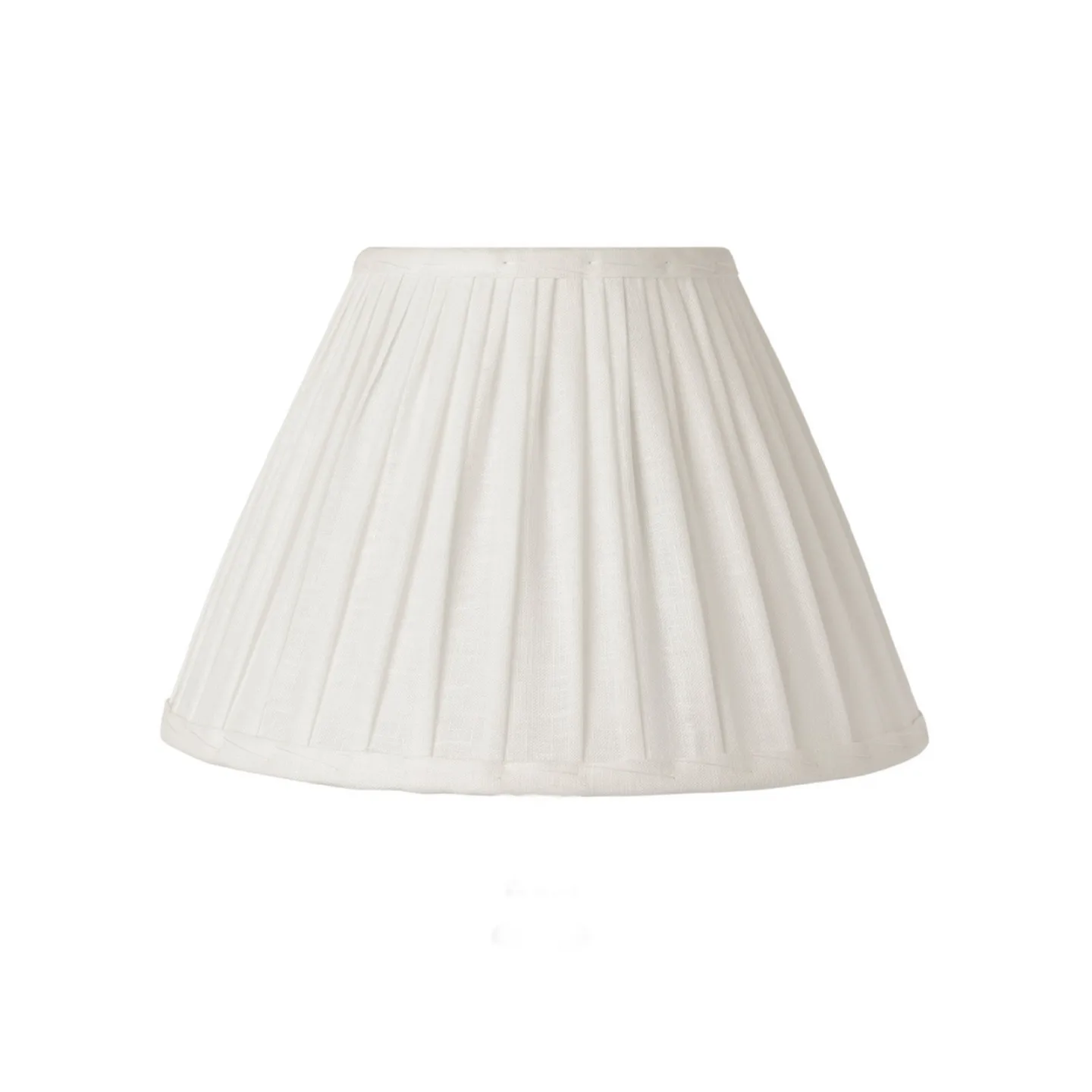 Ella lampeskærm, hvid, Ø 26 cm, hør – Watt & Veke - Design - Stof / tekstil