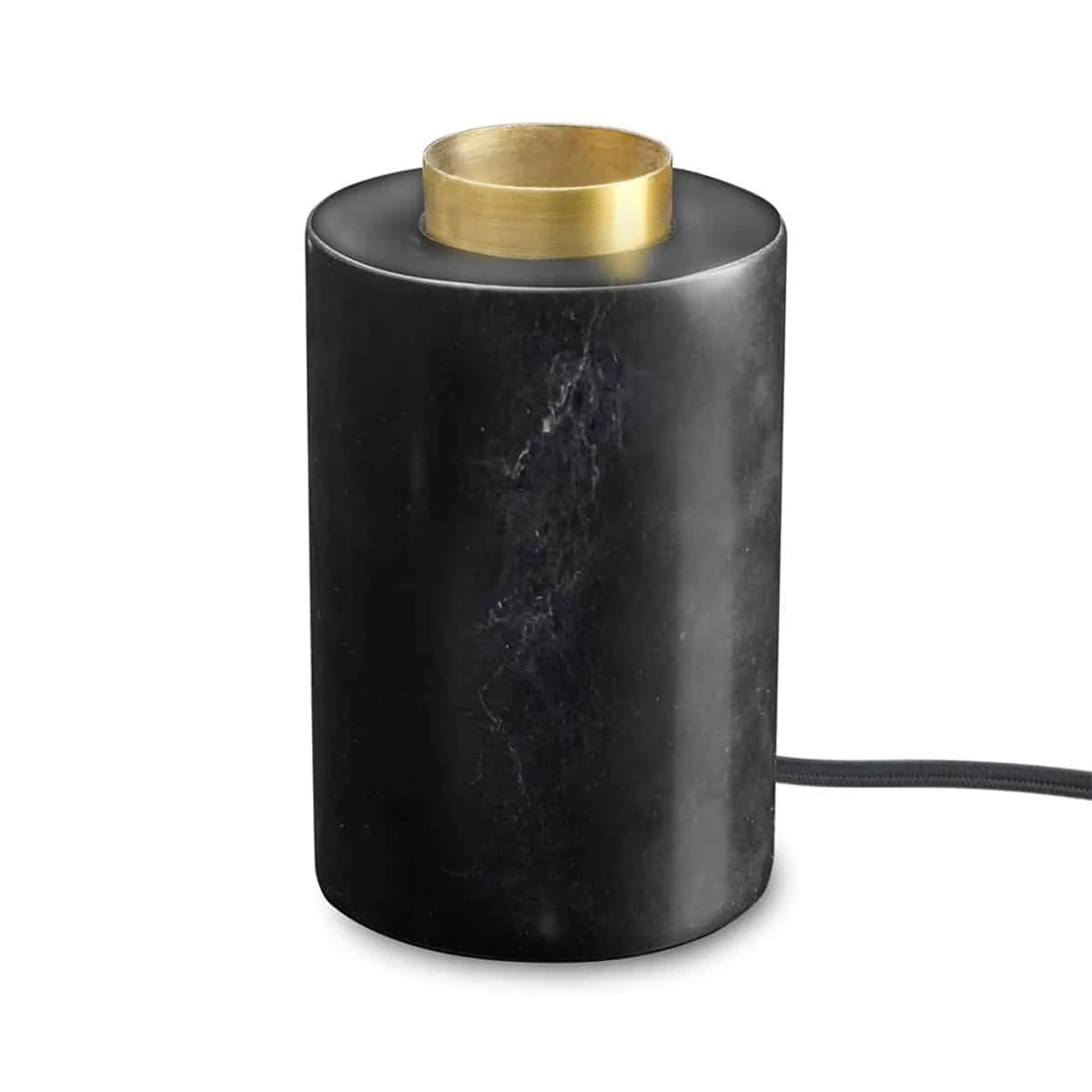 Marble Bordslampa Black silk matt med textilkabel