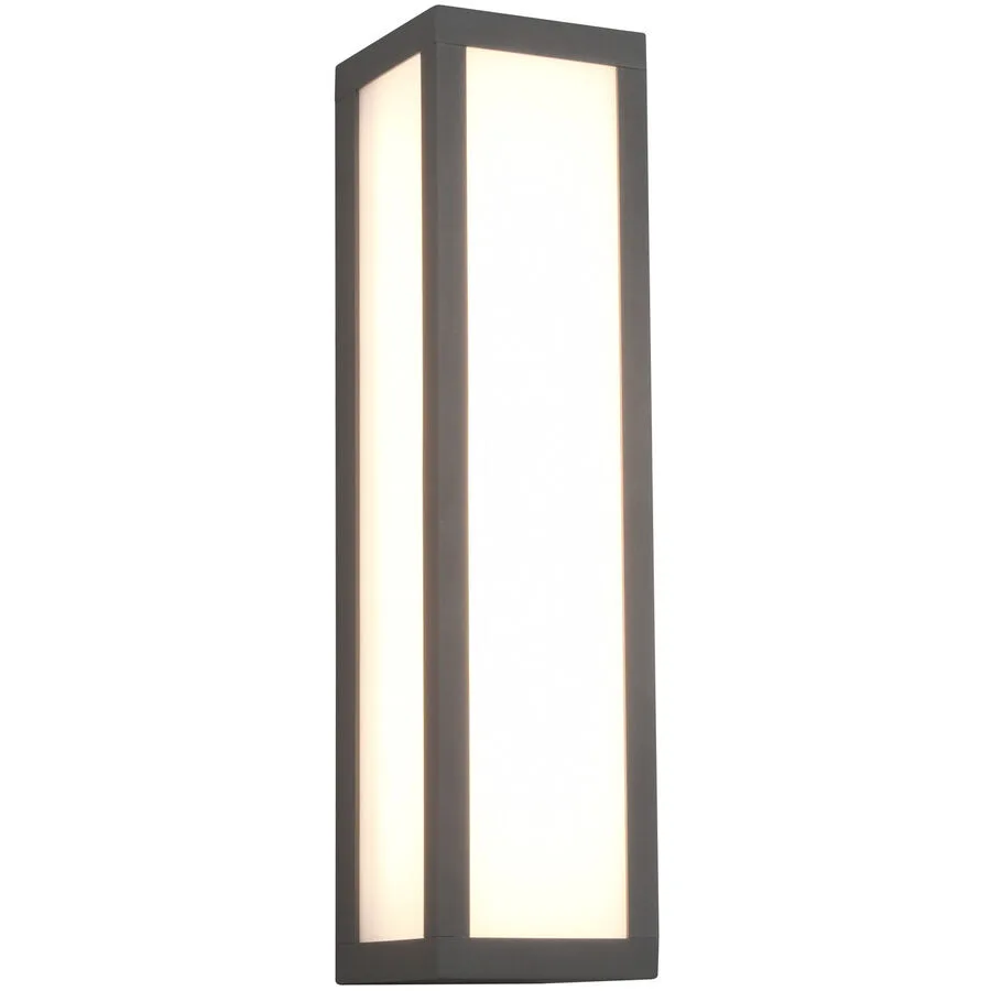 Wandlampe aussen Fomane Grau 9 cm 36 cm - Farbe: anthrazit - Material: Aluminium-Druckguss - LED - Lichtfarbe: Warmweiss - LED Energiesparlampen