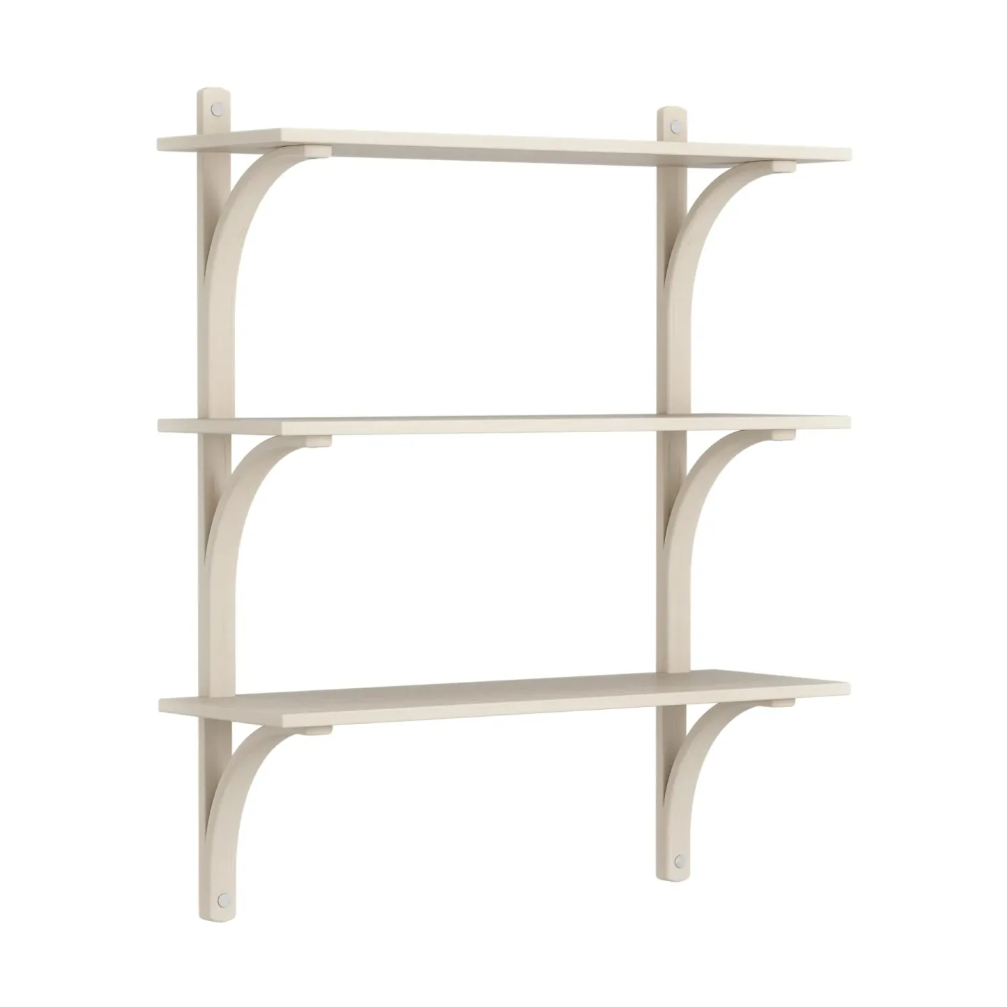 Swedese Levi Regal 3 Fachboden Weisspigmentierte Esche-aluminium, 90 cm