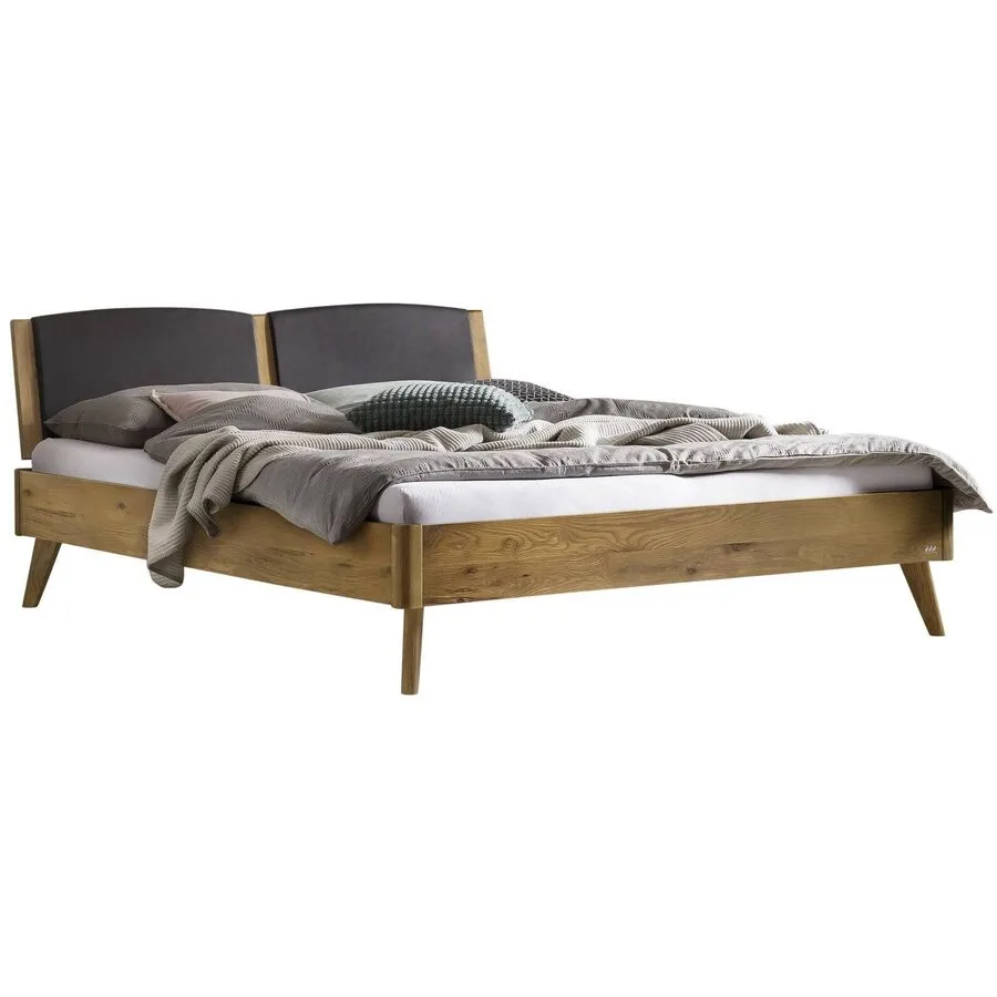 Hasena Bett Castello Braun Holz 160 x 210 cm - Farbe: Wildeiche