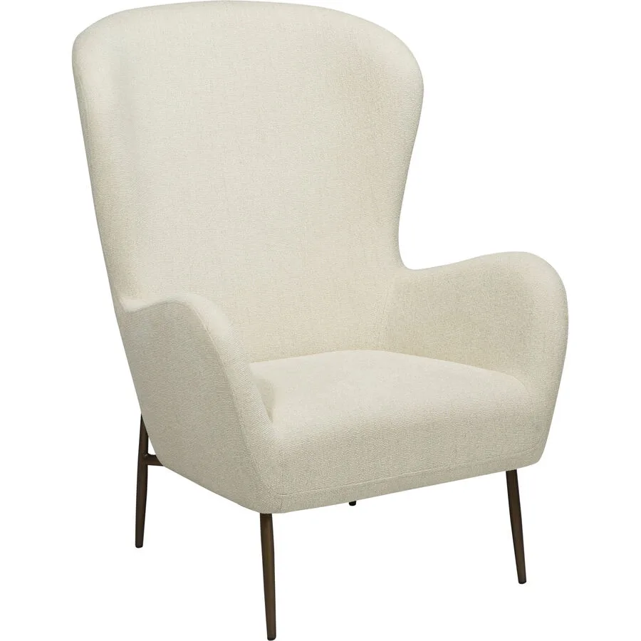 DAN-FORM Sessel Glam creme/gold Stoff B 76 T 86 H 105 cm