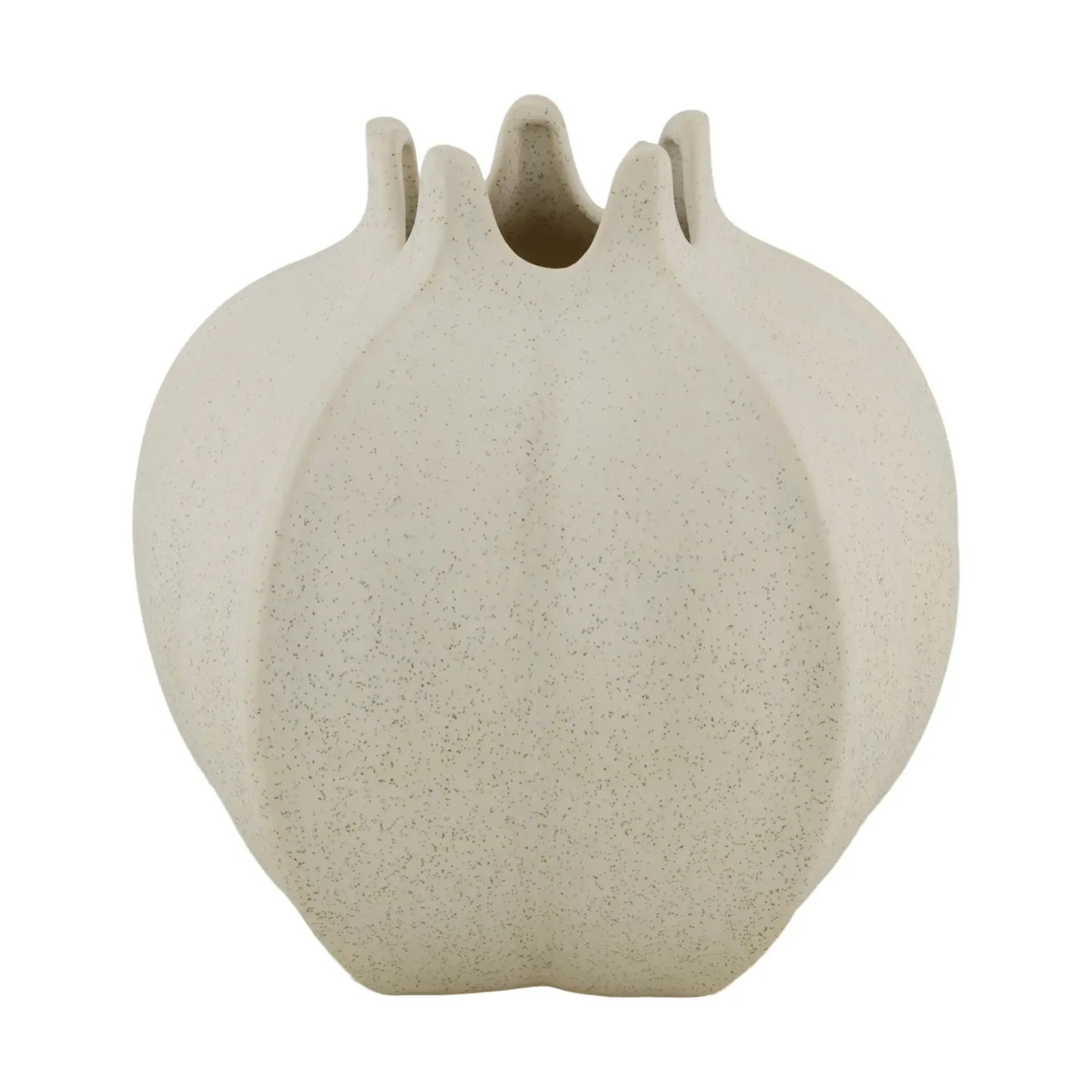 Decofinder Vase Keramik, Weiss H: 19 cm | Schubiger Möbel