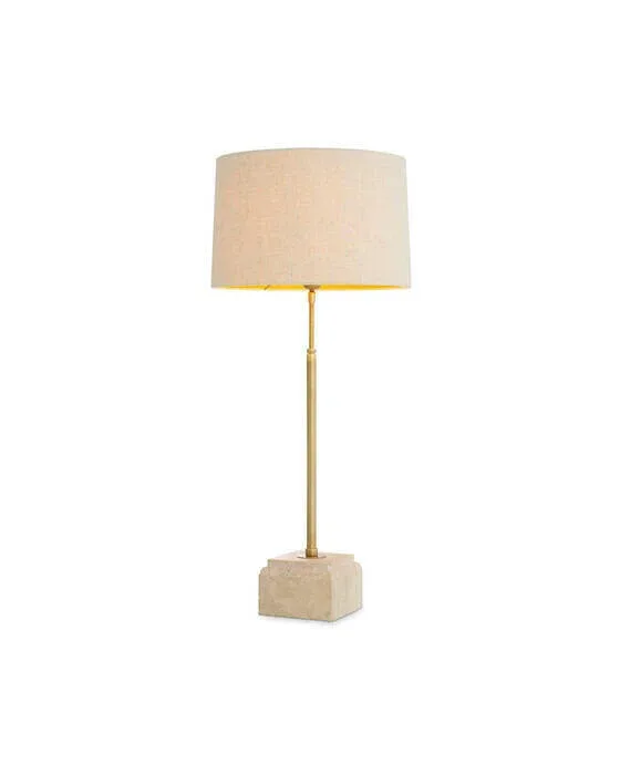 Rialta bordlampe messing