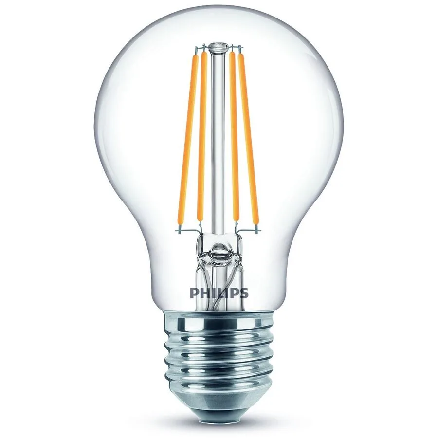 Leuchtmittel Philips Glas E27 7 W - Farbe: Transparent - LED - Lichtfarbe: Extra warmweiss - LED Leuchtmittel