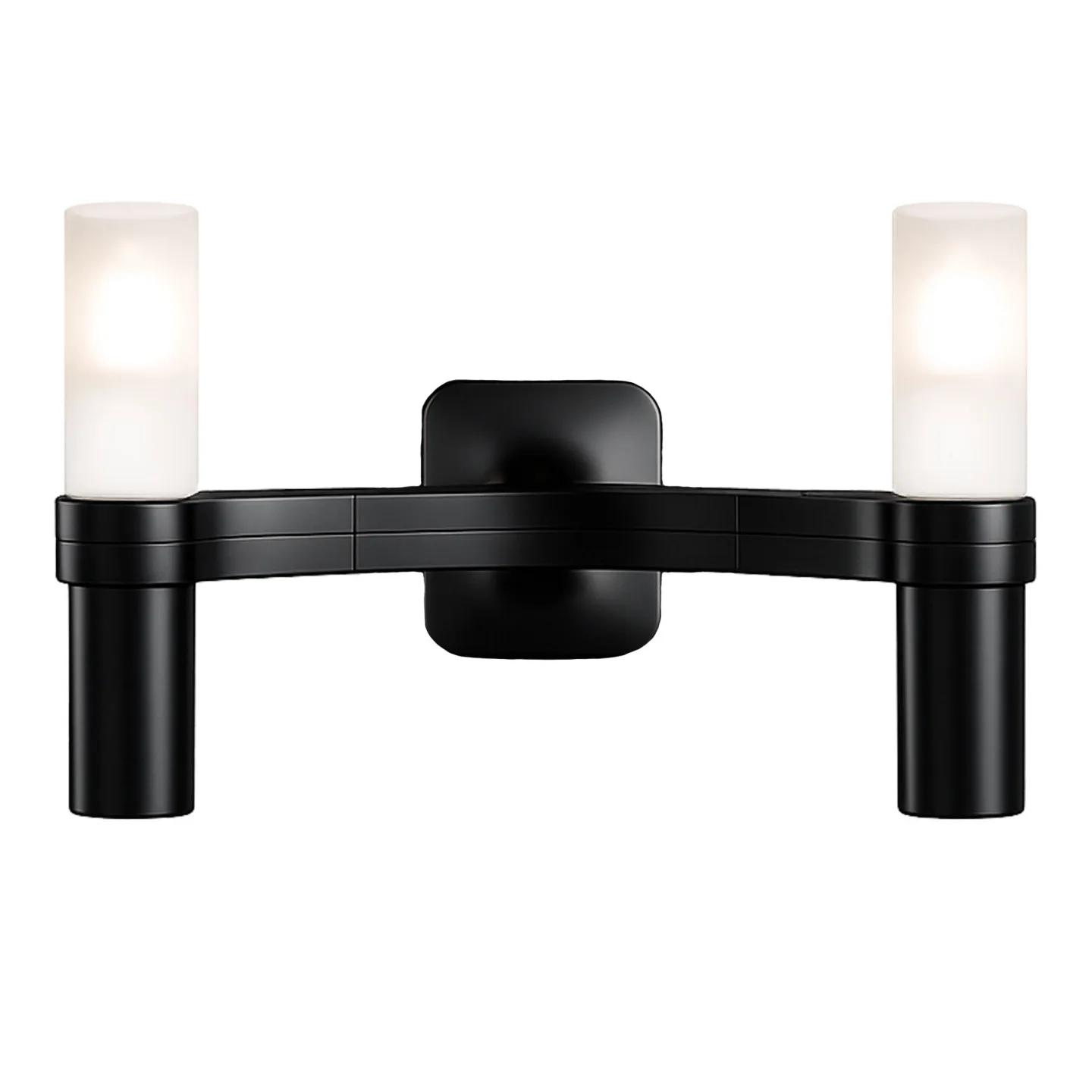 Nemo Lighting - Crown 2 vägglampa svart - Vägglampor - Jehs + Laub - Svart - Glas/Metall