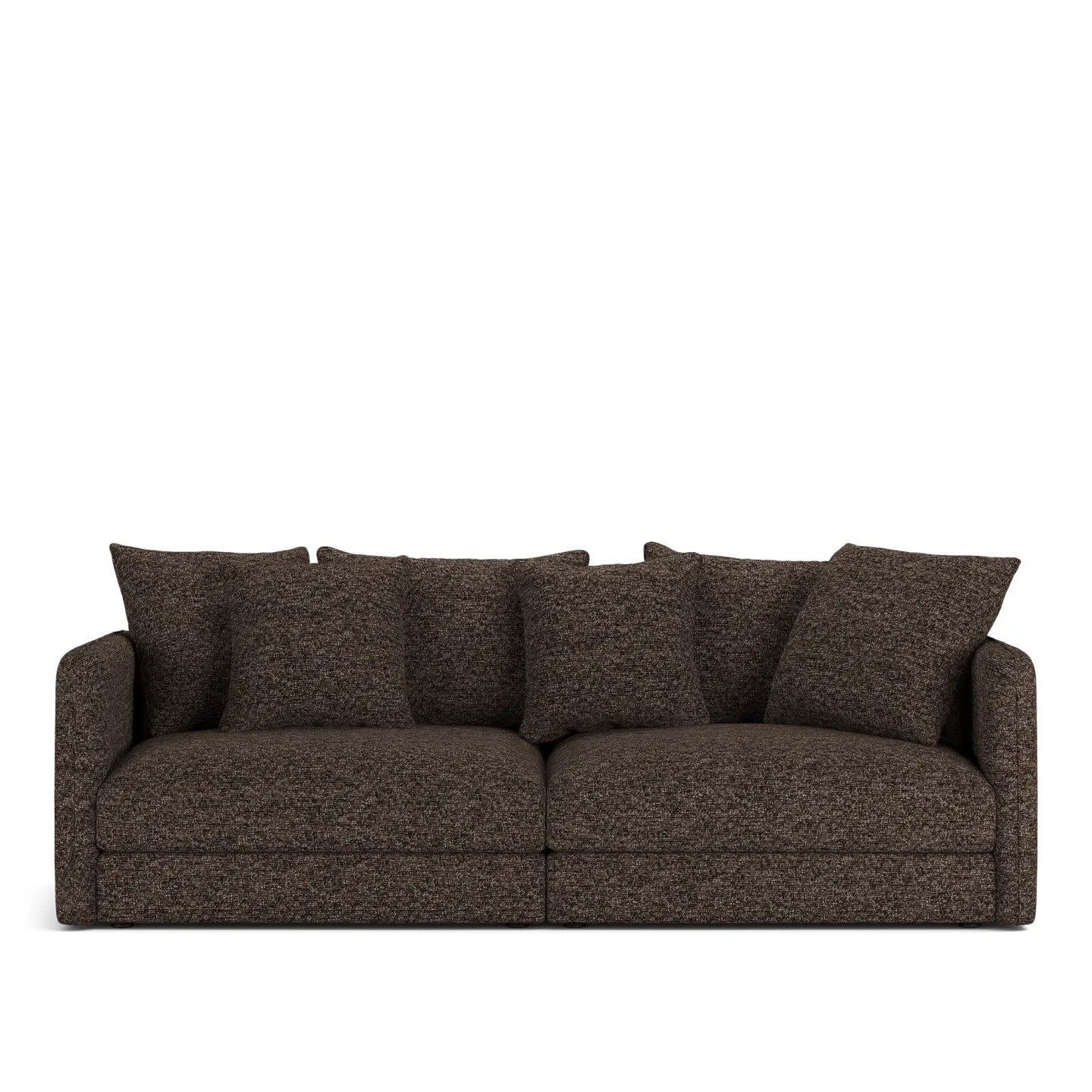 NOGA - Pavarotti 2.5-Seater, Fixed Cover, Cushion Variant 01, Lucinasco 17 - Soffor - Brun